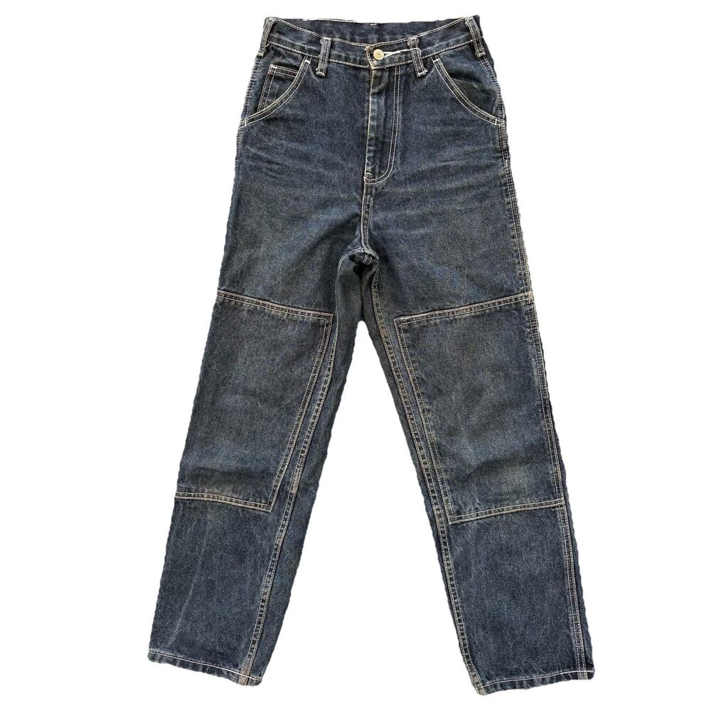 J Galt Denim Painters Jean Women’s Size Small Cargo 90s High Rise Dark Wash